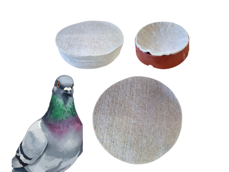 WKŁADKA JUTOWA DO MISEK LĘGOWYCH DLA GOŁĘBI WKŁAD MATA 23 CM