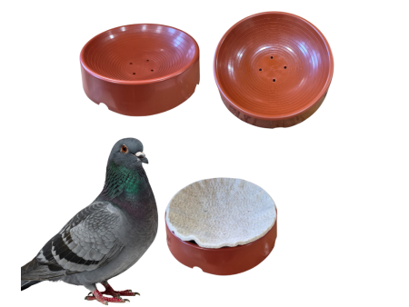 MISKA LĘGOWA PLASTIKOWA DLA GOŁĘBI 23 CM DUŻA CIEŻKA