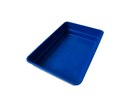 WANNA KĄPIELOWA DLA GOŁĘBI, KACZEK, GĘSI NIEBIESKA 60X40X10 CM KUWETA