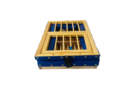 Kosz transportowy płócienny składany BLUE 50 x 33,5 x 23 cm