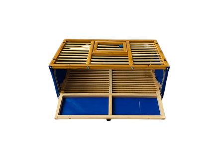 Kosz transportowy płócienny składany BLUE 50 x 33,5 x 23 cm