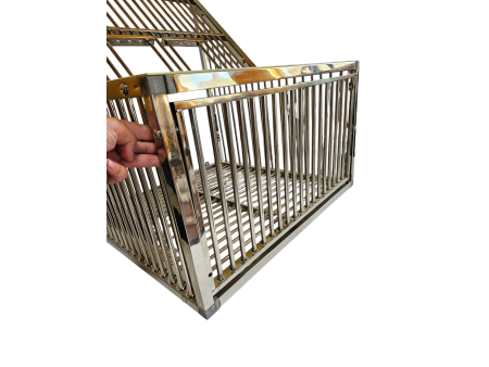 Wlot belgijski dla gołębi ze stali nierdzewnej SOLID 60