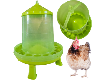 Karmnik/karmidło zasypowe na nóżkach dla drobiu 8kg