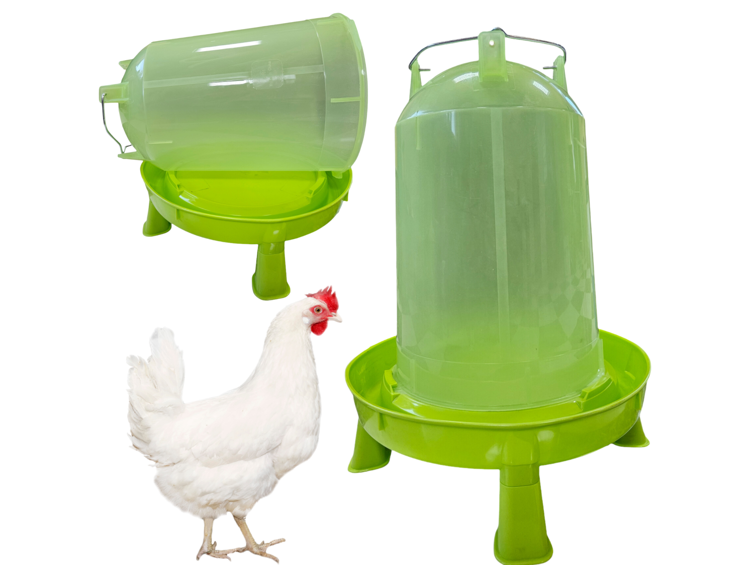 Pojnik/poidło zakręcane, na nóżkach dla drobiu 15 L