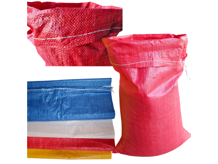 Worki poplipropylenowe czerwone 50 x 80 cm 100 szt